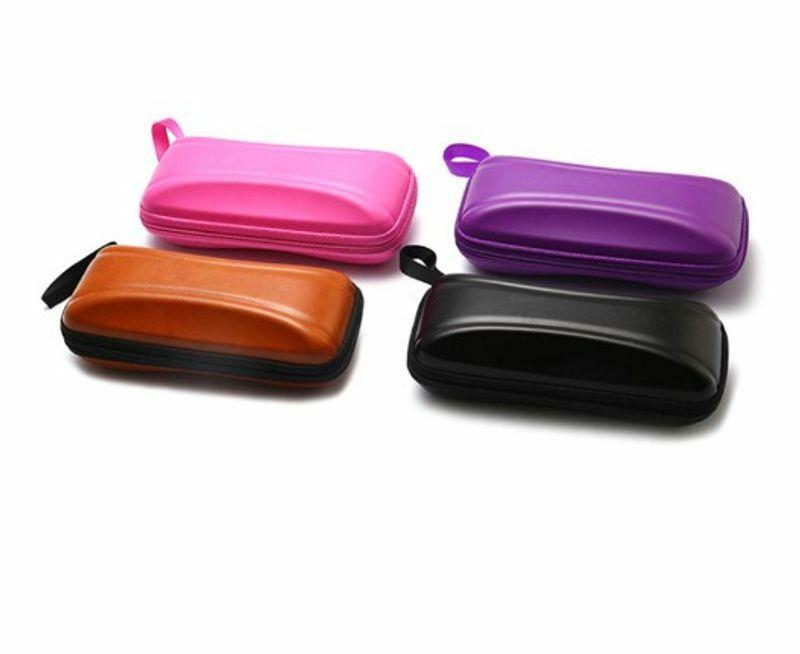 Glasses Accessories | pure color simple fashion leather anti-stress glasses case Glasses Glasses Accessories