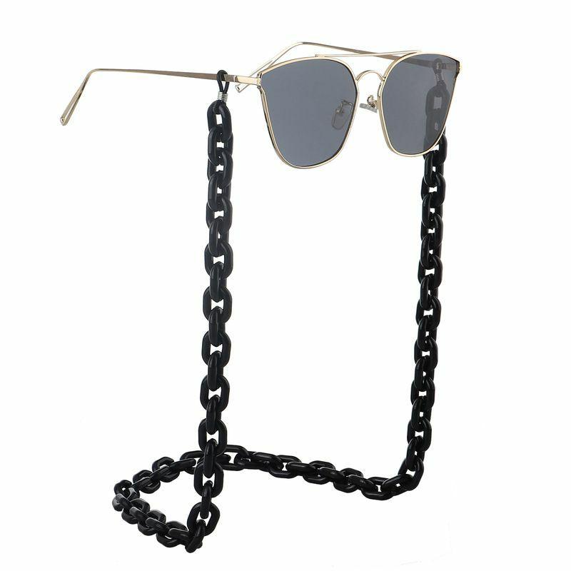 Glasses Chain | acrylic plastic black simple retro fashion environmental protection glasses chain anti-skid and anti-lost Glasses Glasses Chain