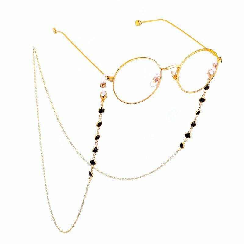 Glasses Chain | factory direct sales chen linong same style eyeglasses chain black and white micro glass bead handmade eyeglasses chain reading glasses anti-lost chain Glasses Glasses Chain