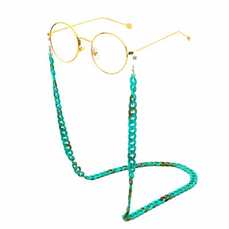 Glasses Chain | fashion acrylic leopard print thin chain green glasses wholesale Glasses Glasses Chain