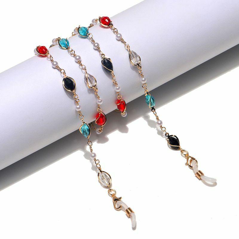 Glasses Chain | fashion colorful crystal pearl glasses chain Glasses Glasses Chain