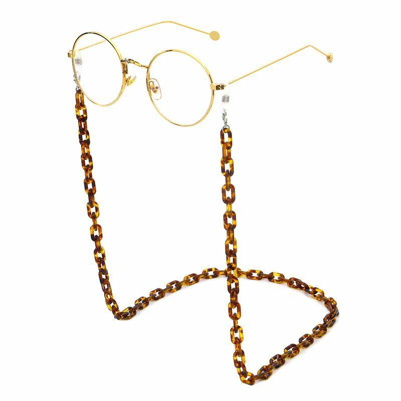 Glasses Chain | fashion contrast color thin chain green acrylic glasses chain Glasses Glasses Chain