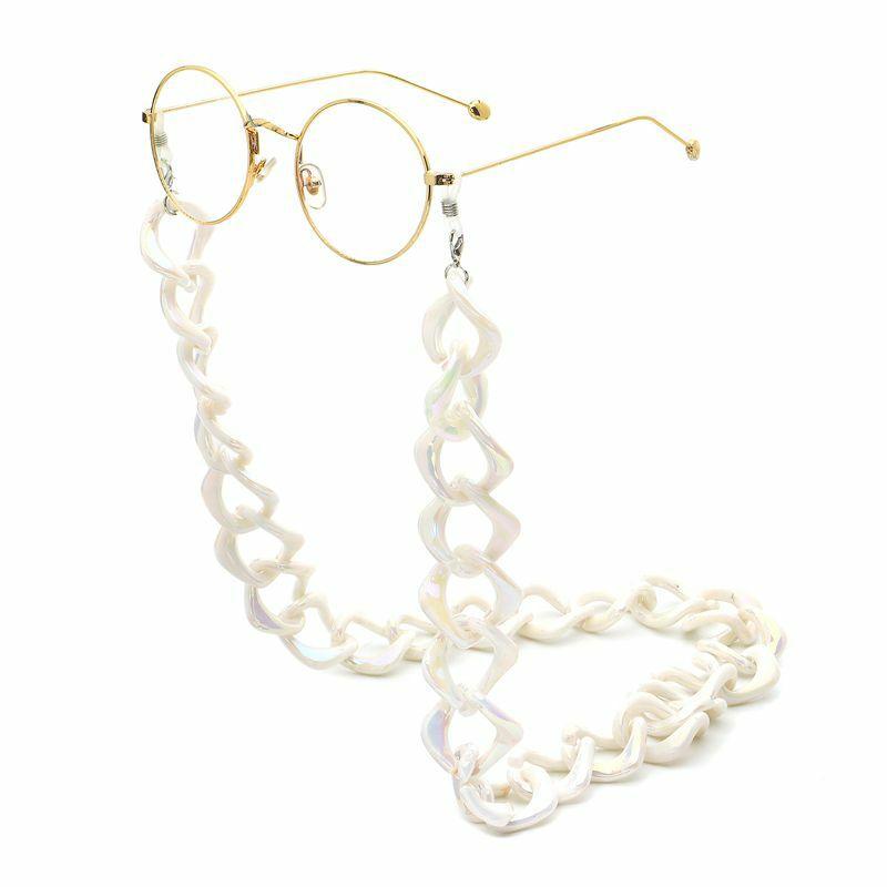 Glasses Chain | fashion geometric thick chain environmental protection acrylic glasses chain Glasses Glasses Chain