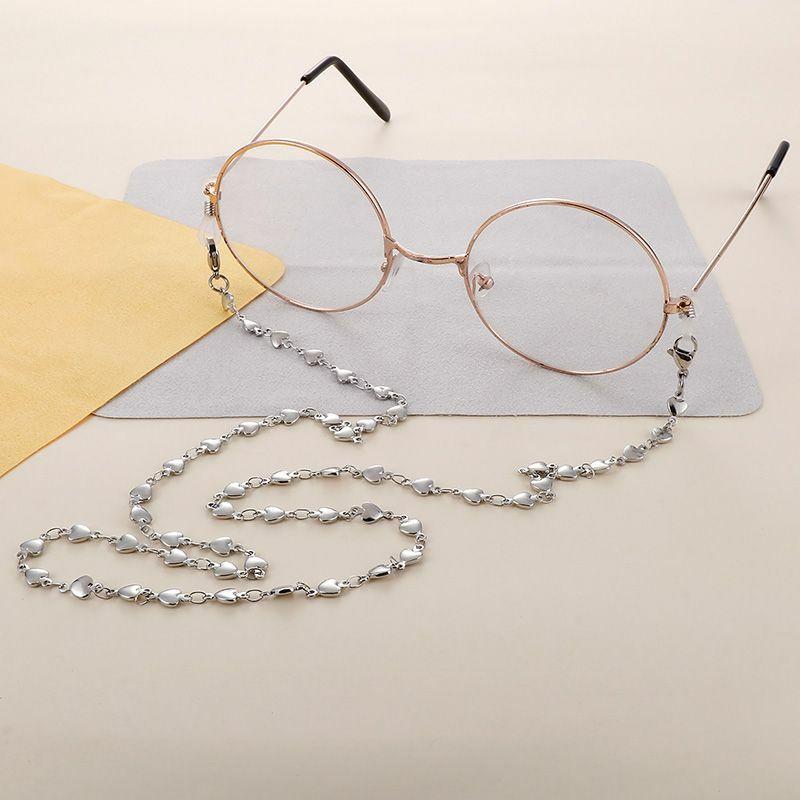 Glasses Chain | fashion heart shape stainless steel women’s glasses chain Glasses Glasses Chain