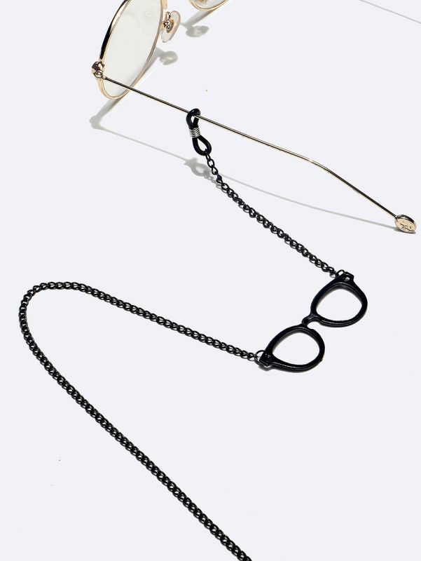 Glasses Chain | fashion metal black solid color glasses chain wholesale nihaojewelry Glasses Glasses Chain