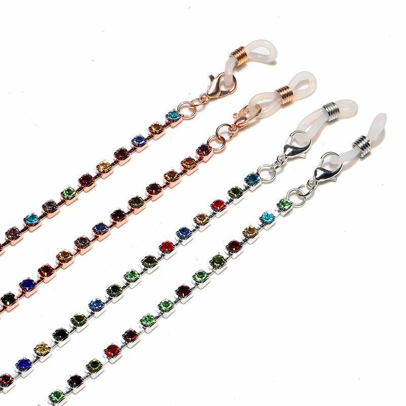 Glasses Chain | fashion metal rhinestone non-slip glasses chain wholesale Glasses Glasses Chain