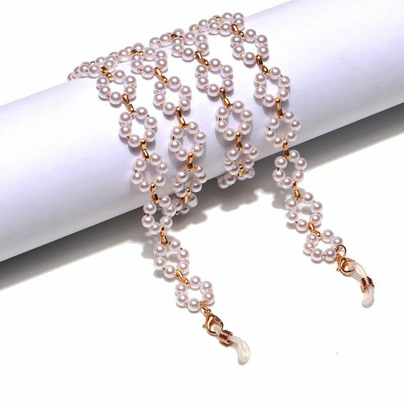 Glasses Chain | fashion simple white flower pearl glasses chain Glasses Glasses Chain