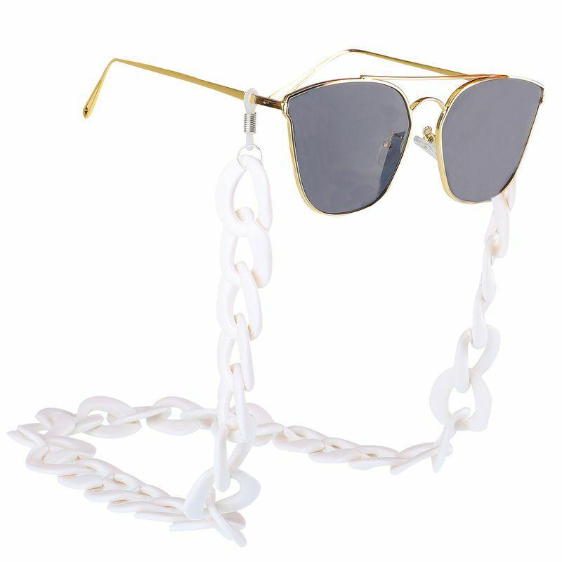 Glasses Chain | fashion white string environmental protection anti-skid anti-lost glasses chain Glasses Glasses Chain