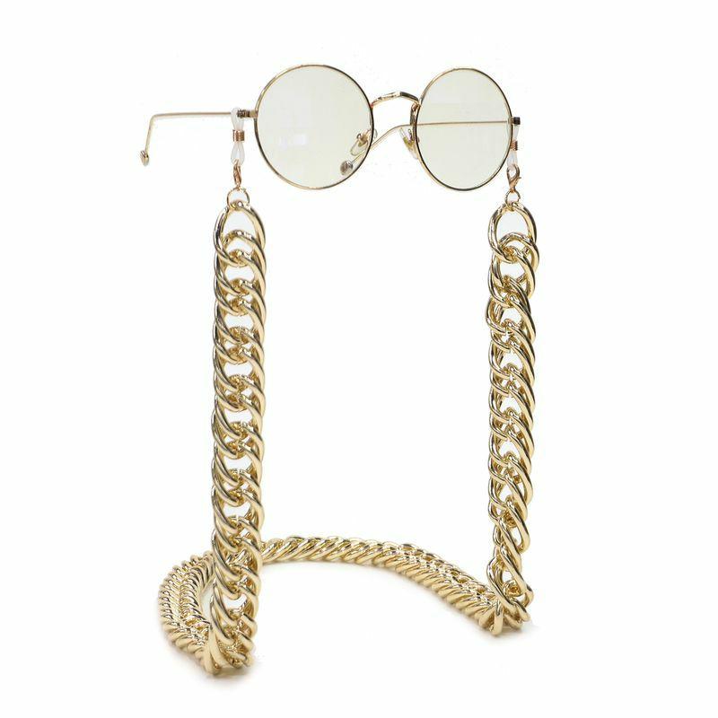 Glasses Chain | fashionable and simple color retention gold thick aluminum chain glasses rope metal glasses chain wholesale nihaojewelry Glasses Glasses Chain