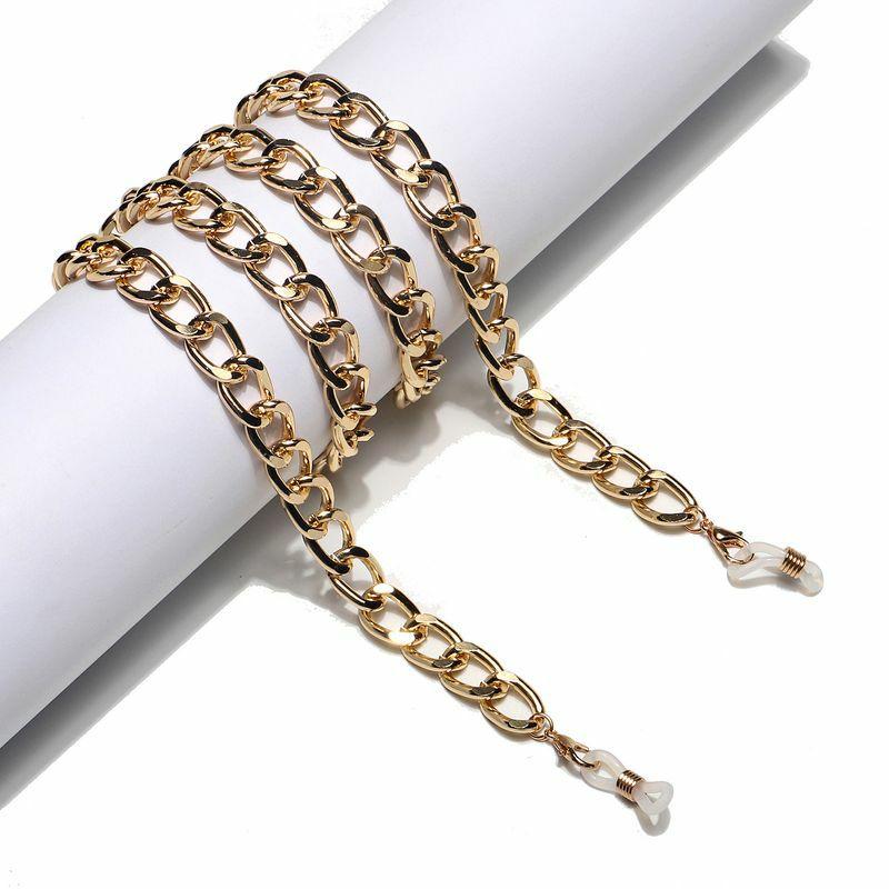 Glasses Chain | fashionable and simple color retention gold thick aluminum chain glasses rope metal glasses chain wholesale nihaojewelry Glasses Glasses Chain