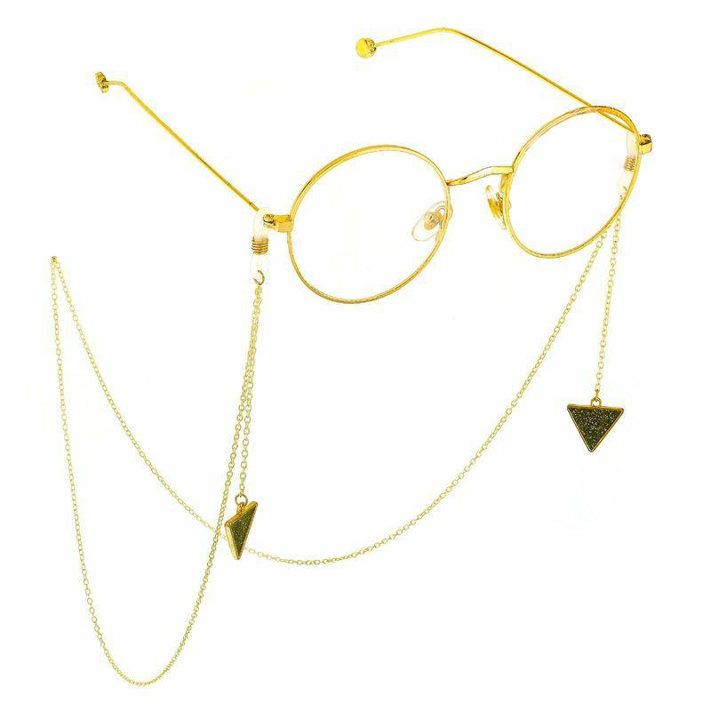 Glasses Chain | golden triangle pendant glasses chain nhbc151494 Glasses Glasses Chain