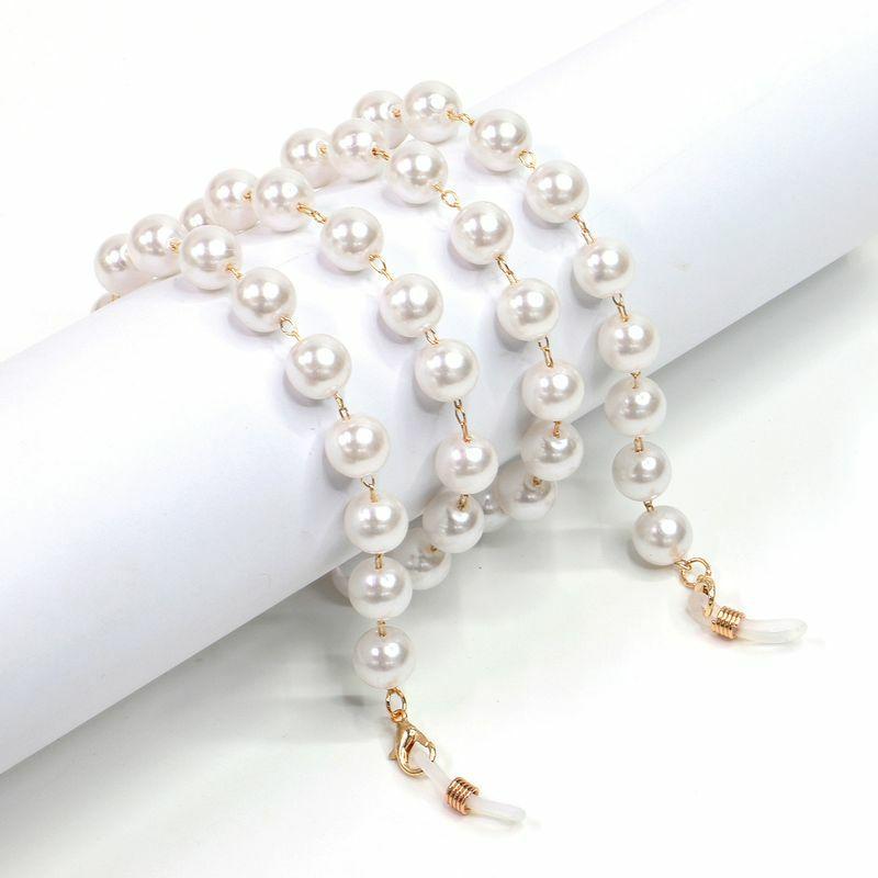 Glasses Chain | new 10mm pearl gold glasses chain necklace sunglasses anti-lost glass chain women wholesale Glasses Glasses Chain