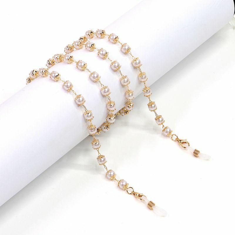 Glasses Chain | new 6mm pearl gold glasses chain wholesale fashion sunglasses anti-lost chain Glasses Glasses Chain