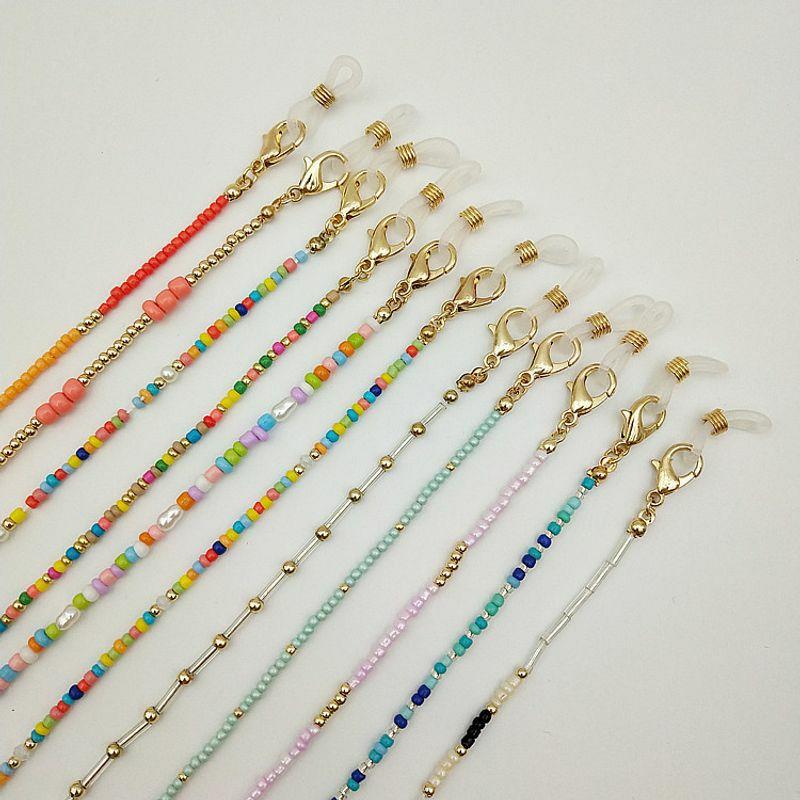 Glasses Chain | original design round glass beads metal women’s glasses chain Glasses Glasses Chain