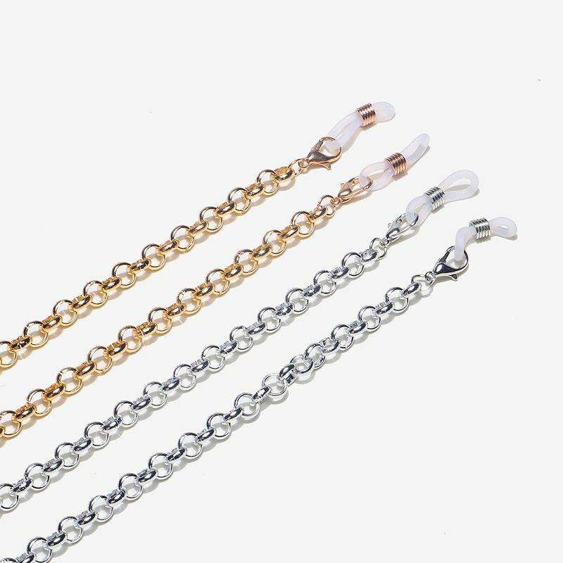 Glasses Chain | simple hollow two-piece aluminum thick thin chain glasses rope wholesale nihaojewelry Glasses Glasses Chain