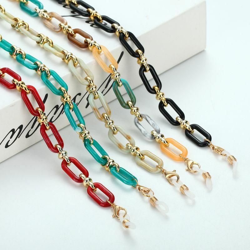 Glasses Chain | Simple Style Geometric Arylic Resin Silica Gel Unisex Glasses Chain Glasses Glasses Chain