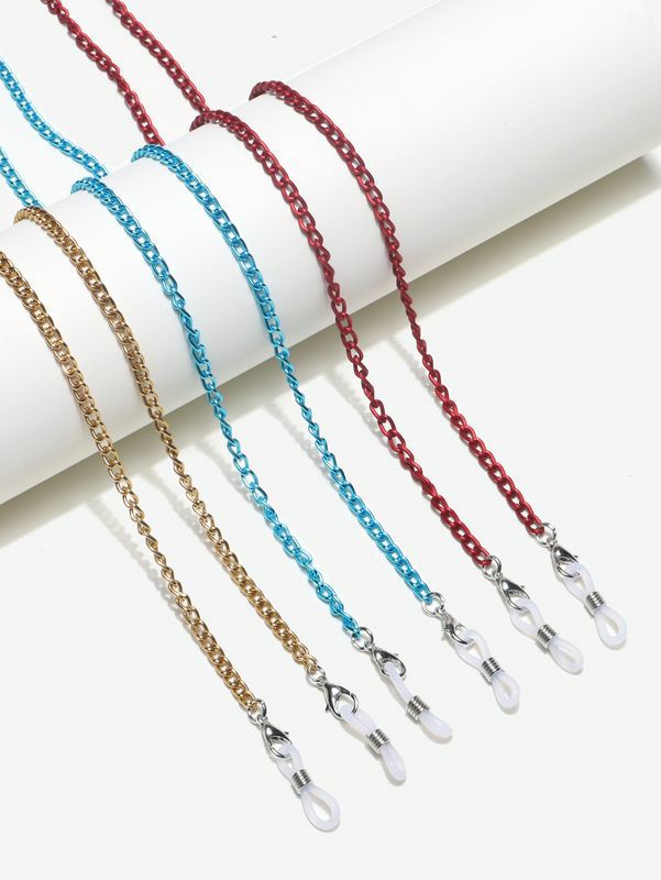 Glasses Chain | wholesale accessories three-piece red blue thin copper glasses chain nihaojewelry Glasses Glasses Chain