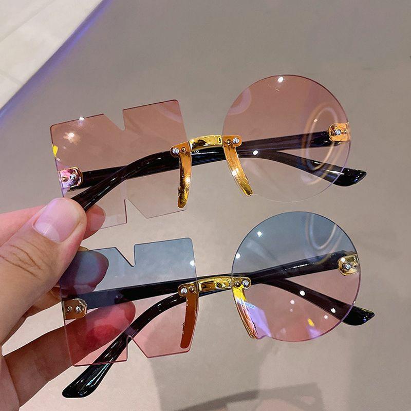 Kids Sunglasses | children’s sunglasses new frameless irregular personality sunglasses trendy baby party sunglasses Glasses Kids Sunglasses