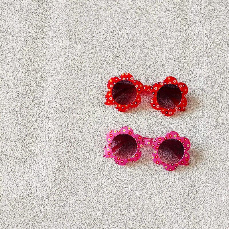 Kids Sunglasses | Cute Modern Style Flower Pc Resin Round Frame Full Frame Kids Sunglasses Glasses Kids Sunglasses