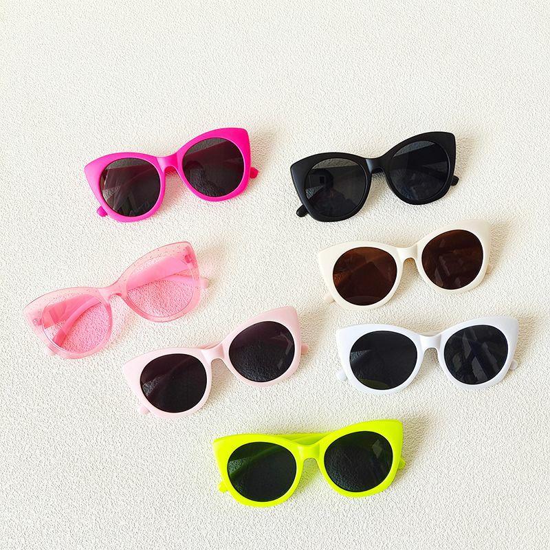 Kids Sunglasses | cute solid color pc resin round frame full frame kids sunglasses Glasses Kids Sunglasses