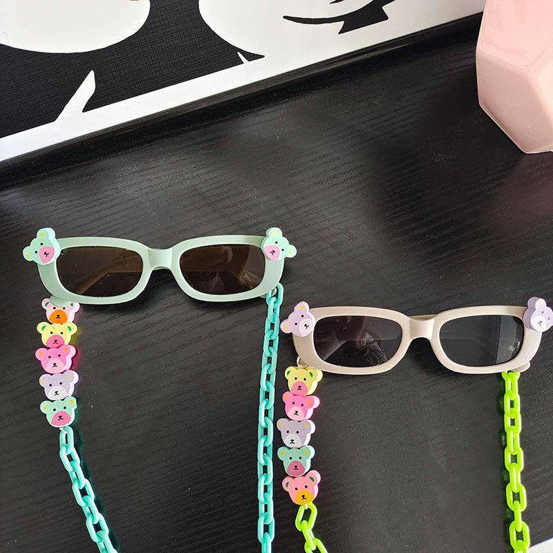 Kids Sunglasses | Cute Vacation Color Block Pc Resin Square Full Frame Kids Sunglasses Glasses Kids Sunglasses