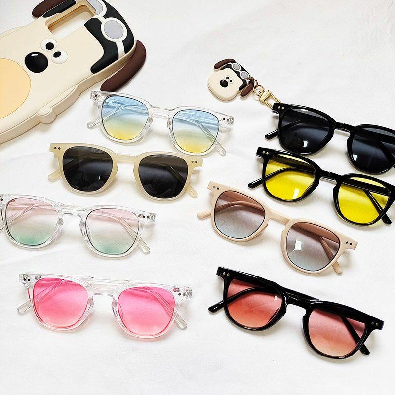 Kids Sunglasses | fashion gradient color pc resin square patchwork full frame kids sunglasses Glasses Kids Sunglasses