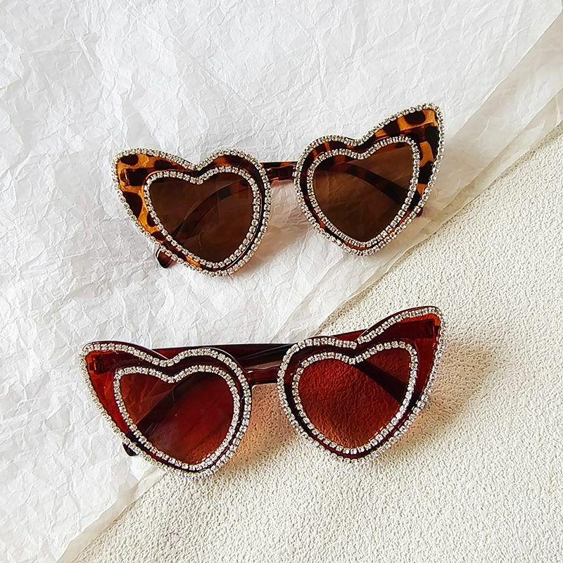 Kids Sunglasses | ig style sweet artistic heart shape pc resin special-shaped mirror full frame glasses Glasses Kids Sunglasses