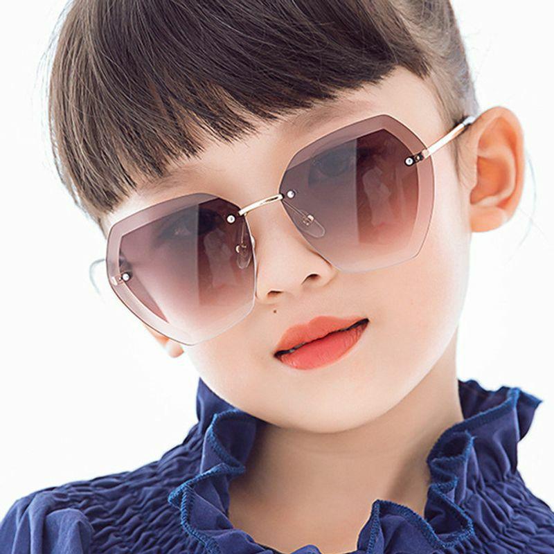 Kids Sunglasses | new cut-edge frameless polygonal children’s sunglasses irregular new fashion colorful boys and girls sunglasses  wholesale nihaojewelry Glasses Kids Sunglasses