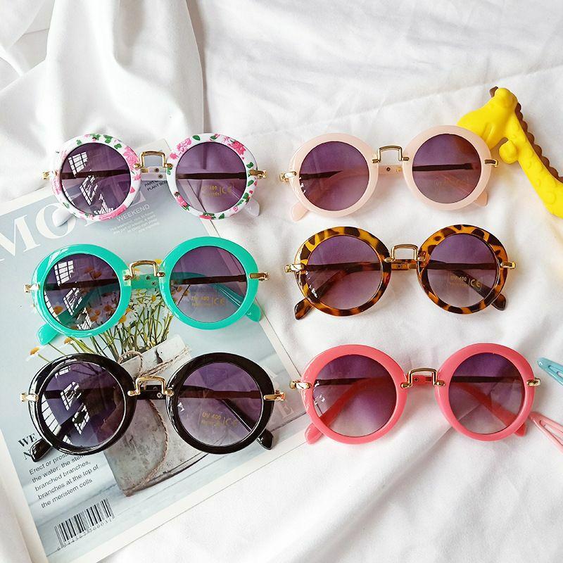 Kids Sunglasses | new fashion children’s sunglasses anti-ultraviolet radiation round glasses wholesale nihaojewelry Glasses Kids Sunglasses