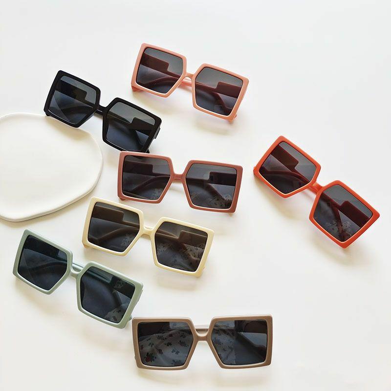 Kids Sunglasses | retro style square frame multicolor children uv-proof sunglasses Glasses Kids Sunglasses