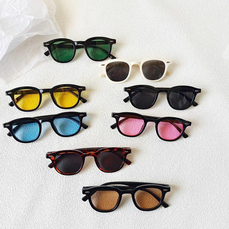 Kids Sunglasses | vacation cool style solid color pc resin oval frame full frame kids sunglasses Glasses Kids Sunglasses