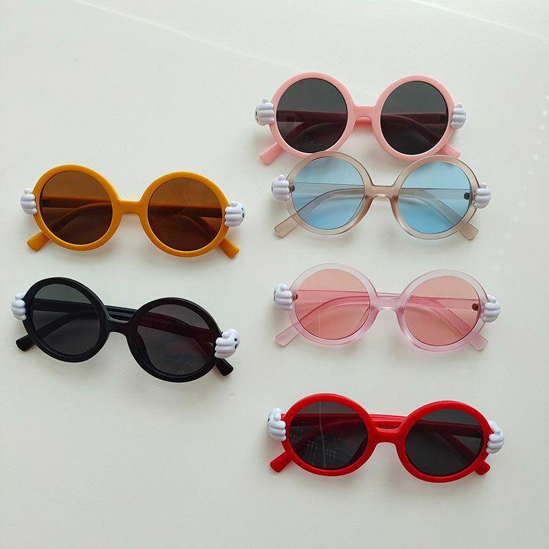 Kids Sunglasses | Vacation Sweet Color Block Pc Resin Round Frame Full Frame Kids Sunglasses Glasses Kids Sunglasses