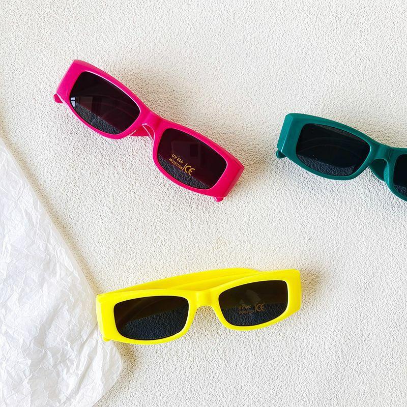 Kids Sunglasses | vacation sweet commute color block pc resin square full frame glasses Glasses Kids Sunglasses