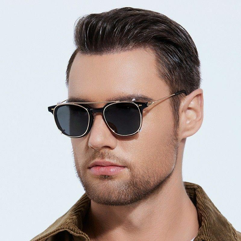 Men’s Sunglasses | Casual Simple Style Solid Color Tac Round Frame Full Frame Sunglasses Glasses Men's Sunglasses