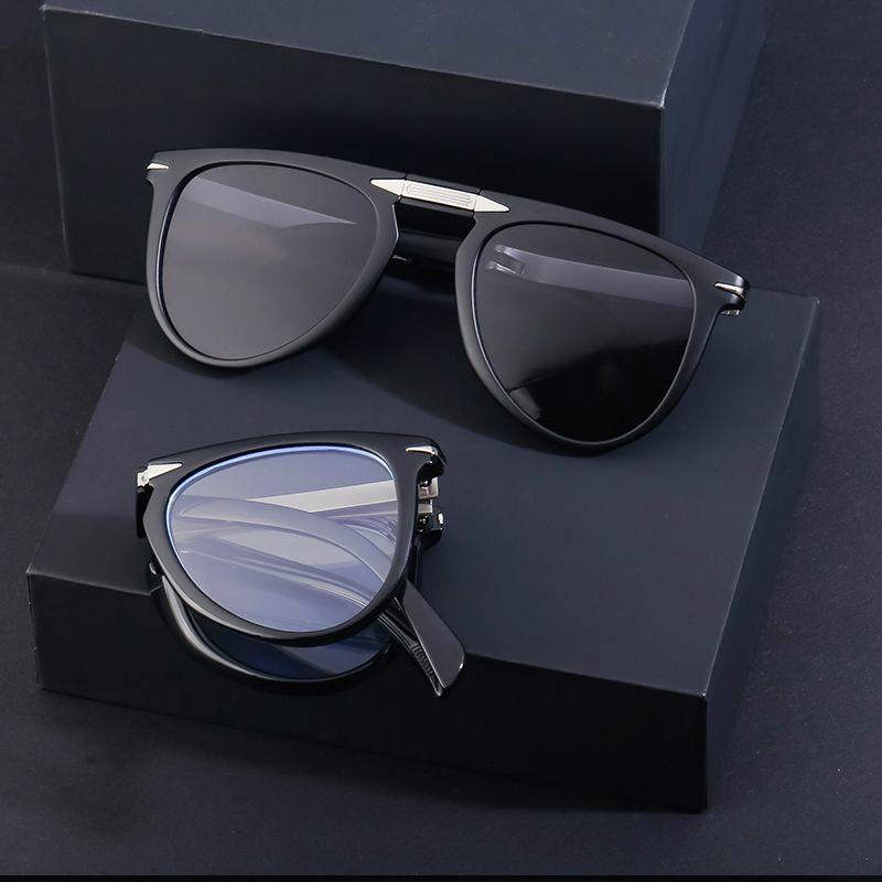 Men’s Sunglasses | casual streetwear geometric pc foldable toad glasses full frame men’s sunglasses Glasses Men's Sunglasses