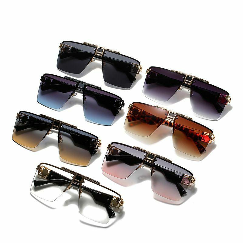 Men’s Sunglasses | classic style gradient color pc square frameless men’s sunglasses Glasses Men's Sunglasses