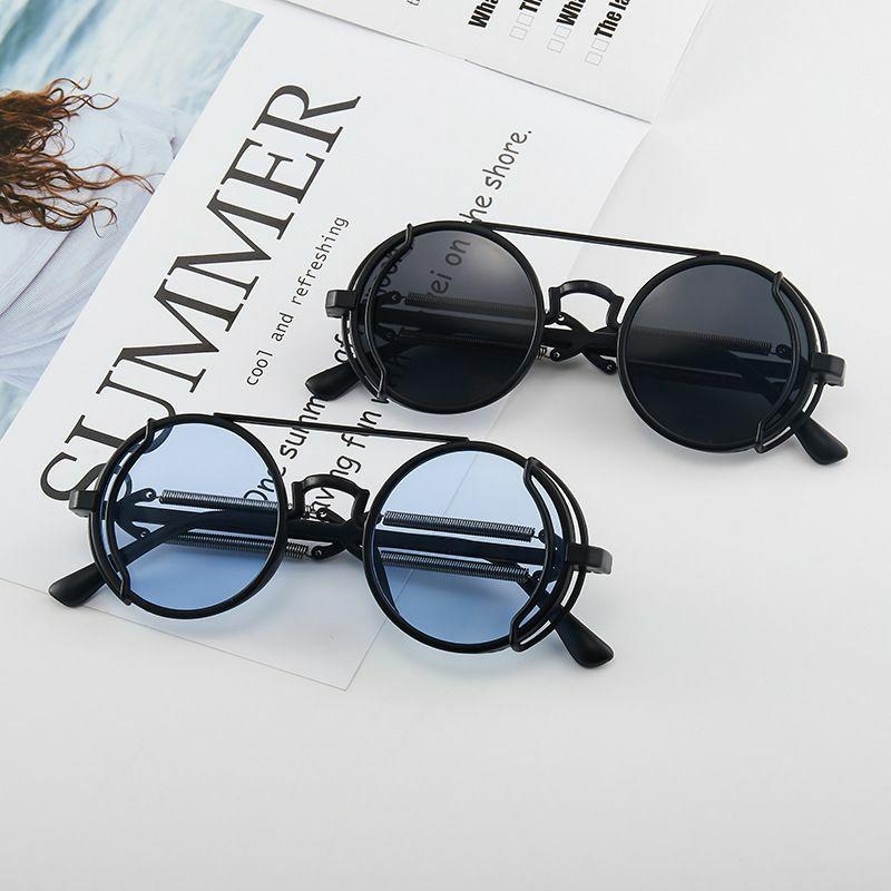 Men’s Sunglasses | classic style solid color ac round frame full frame men’s sunglasses Glasses Men's Sunglasses