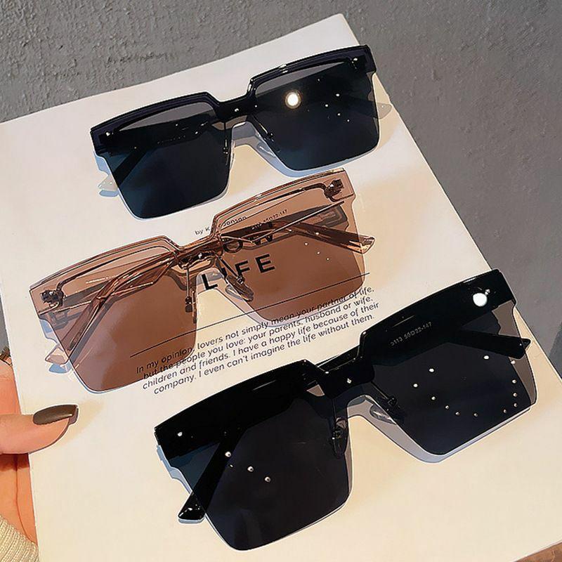 Men’s Sunglasses | elegant basic ac square half frame men’s sunglasses Glasses Men's Sunglasses