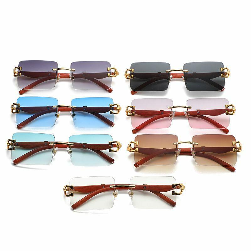 Men’s Sunglasses | ins style streetwear color block pc square patchwork full frame men’s sunglasses Glasses Men's Sunglasses