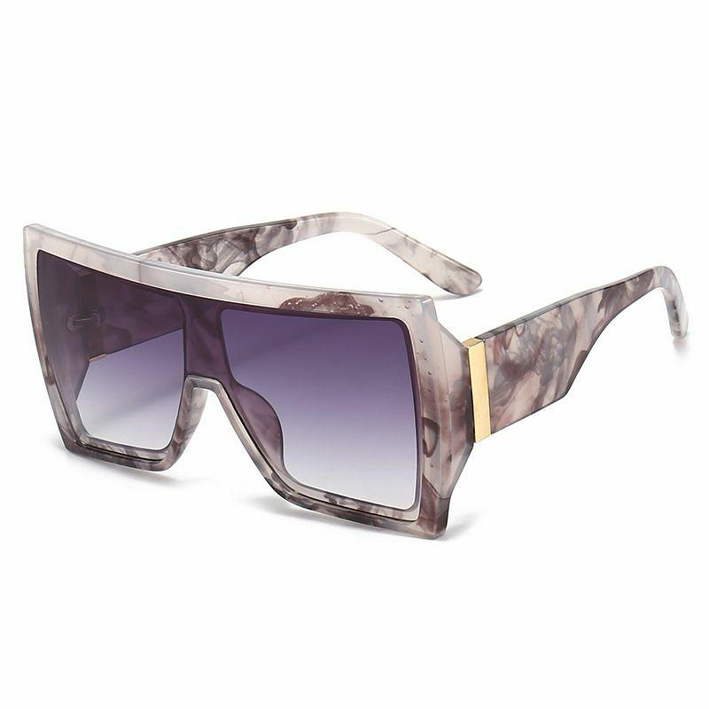 Men’s Sunglasses | punk color block leopard pc square full frame men’s sunglasses Glasses Men's Sunglasses