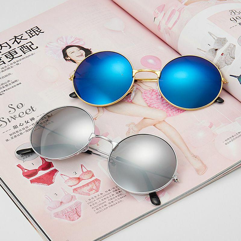 Men’s Sunglasses | retro cool style colorful pc round frame clips men’s sunglasses Glasses Men's Sunglasses