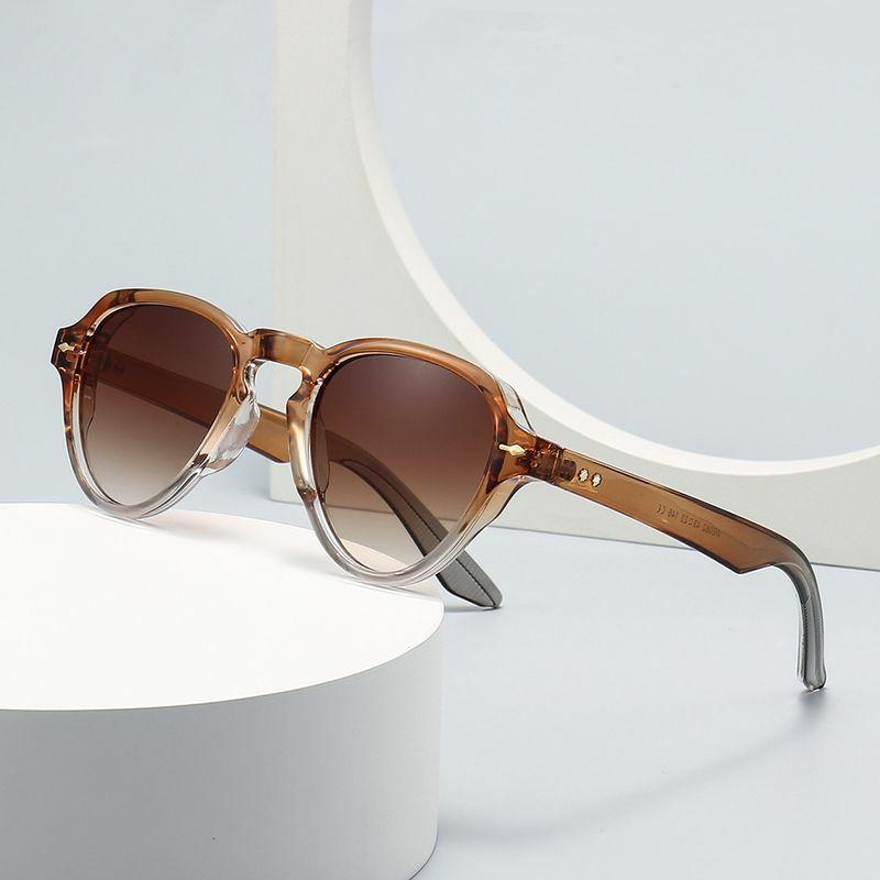 Men’s Sunglasses | simple style color block pc round frame full frame glasses Glasses Men's Sunglasses