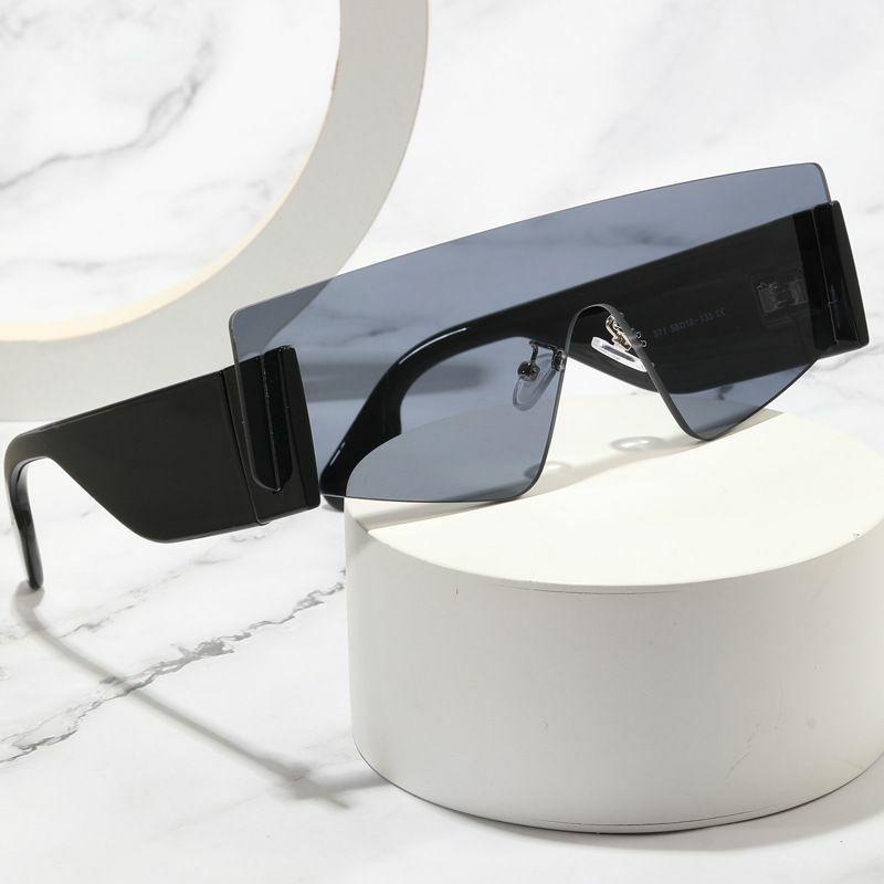 Men’s Sunglasses | simple style commute color block pc oval frame frameless men’s sunglasses Glasses Men's Sunglasses