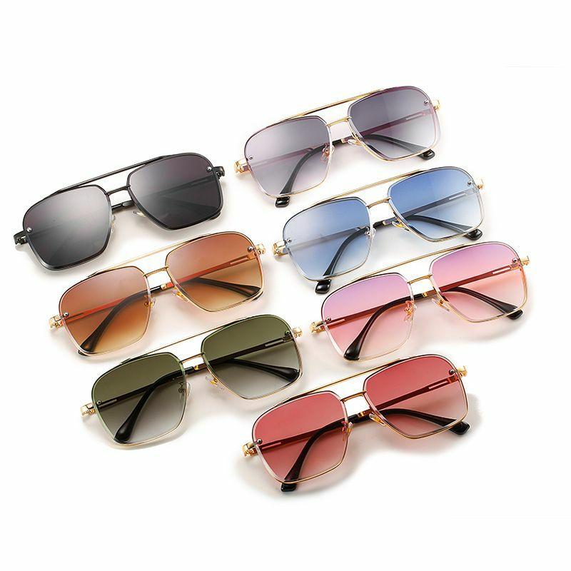 Men’s Sunglasses | simple style gradient color pc square frameless men’s sunglasses Glasses Men's Sunglasses