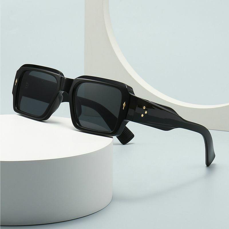 Men’s Sunglasses | simple style solid color resin square full frame glasses Glasses Men's Sunglasses