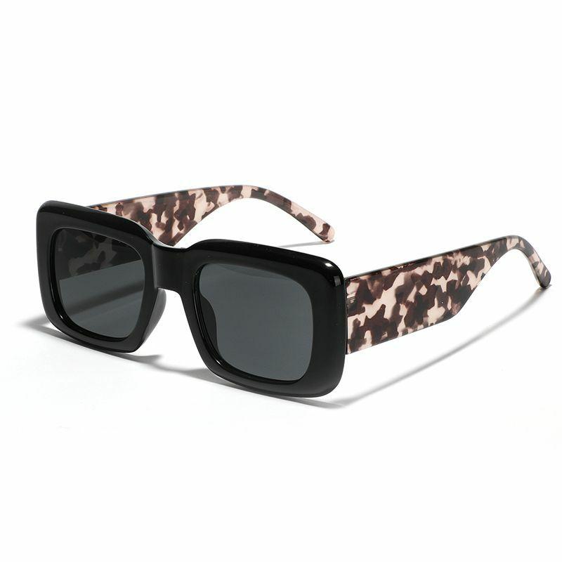 Men’s Sunglasses | Streetwear Solid Color Leopard Ac Square Full Frame Sunglasses Glasses Men's Sunglasses