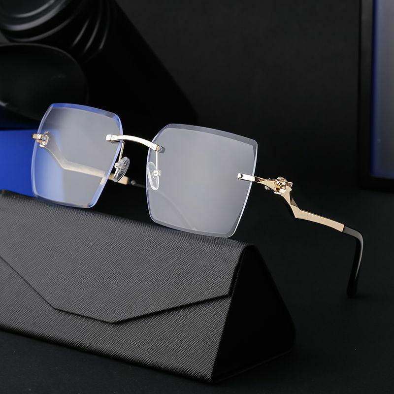 Men’s Sunglasses | streetwear solid color pc square frameless men’s sunglasses Glasses Men's Sunglasses