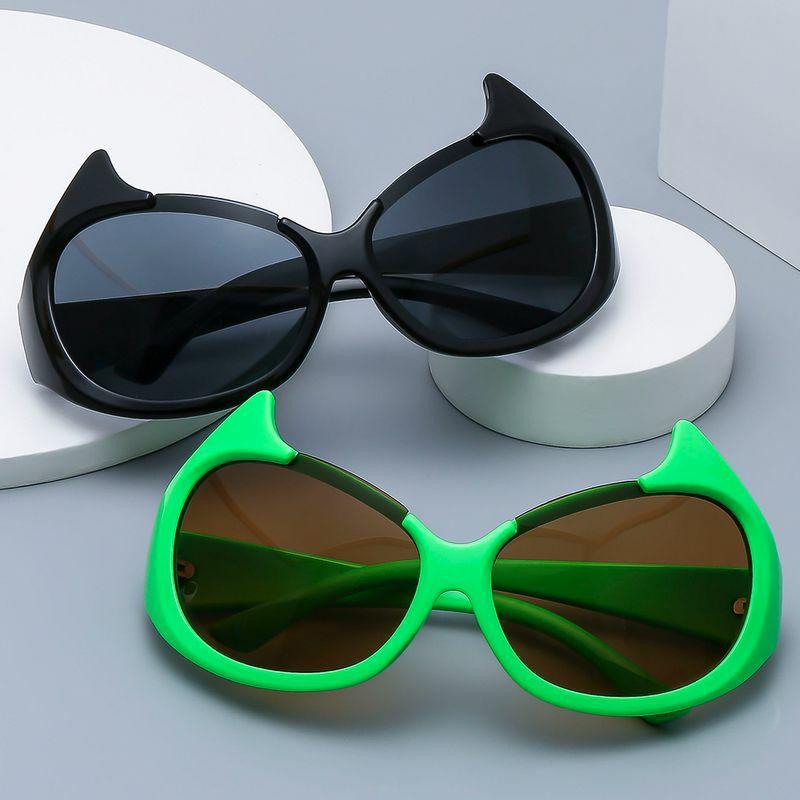 Men’s Sunglasses | y2k novelty solid color pc special-shaped mirror round full frame glasses Glasses Men's Sunglasses