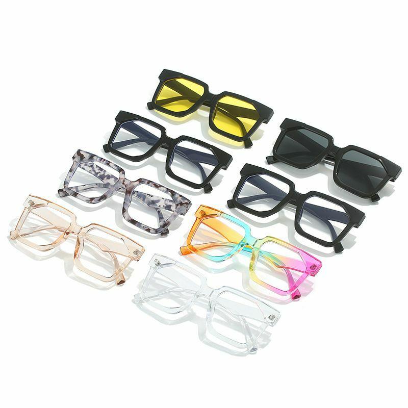 Optical Glasses | elegant basic simple style solid color pc square full frame optical glasses Glasses Optical Glasses