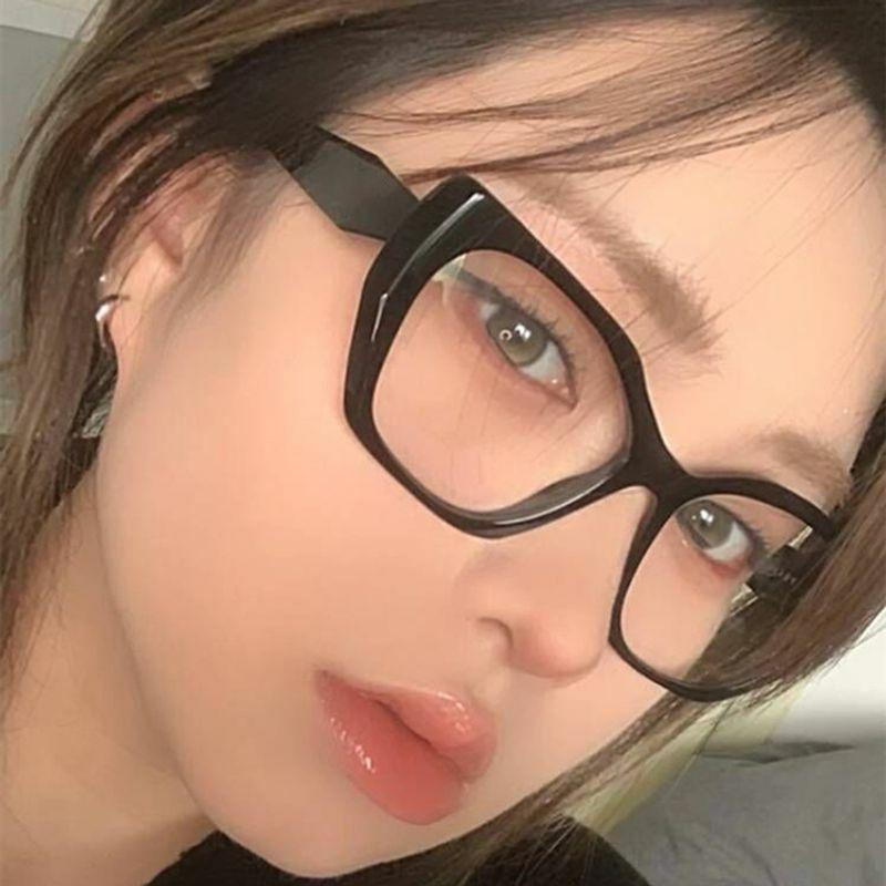 Optical Glasses | fashion solid color ac uv protection square full frame optical glasses Glasses Optical Glasses